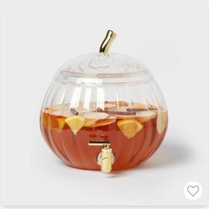 Pumpkin Drink Dispenser with Cups